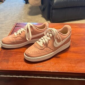 Pink Nike Sneakers with White Accents